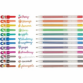 Yummy Yummy Scented Glitter Gel Pens - 12 pk