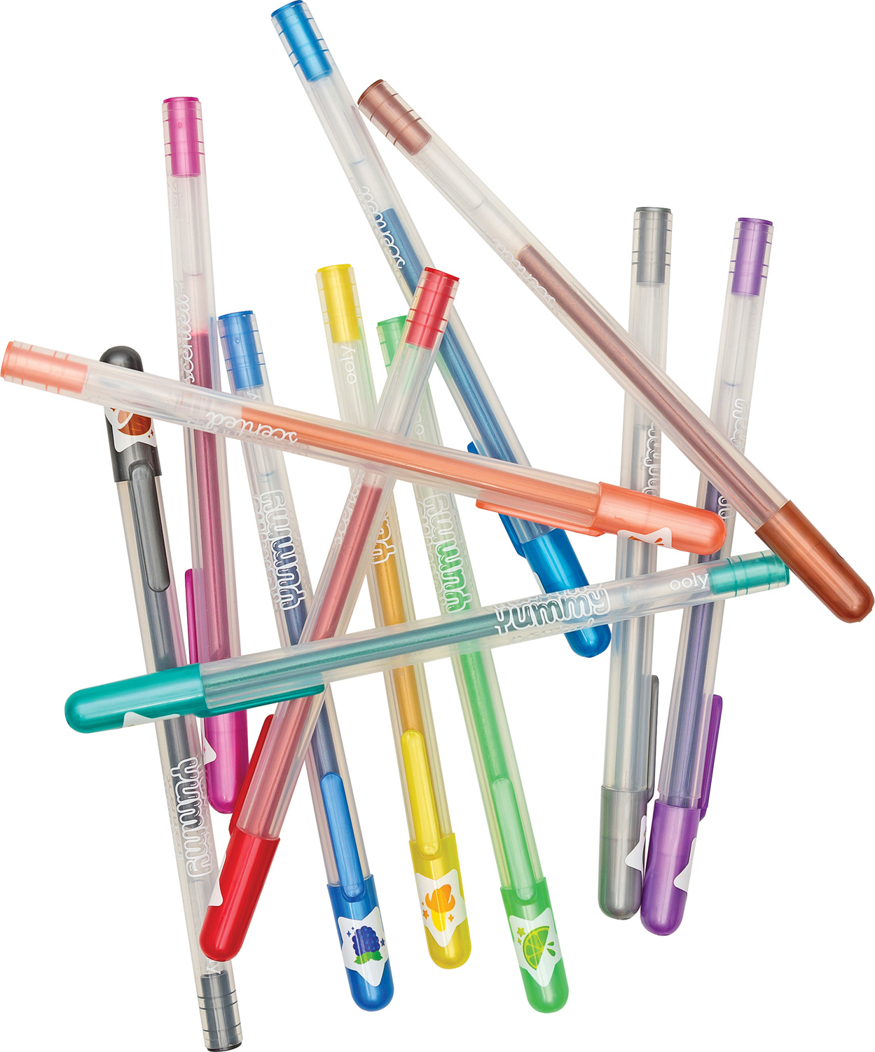 Yummy Scented Glitter Gel Pens: Set of 12 – kiddywampus