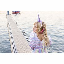 Alicorn Dress with Wings and Headband - Size 3/4