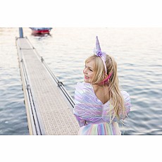 Alicorn Dress with Wings and Headband - Size 3/4