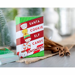 Santa Cookie Elf Candy Snowman Card Game