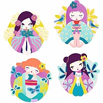 Onnanoko Glitter & Gem Boards Kit