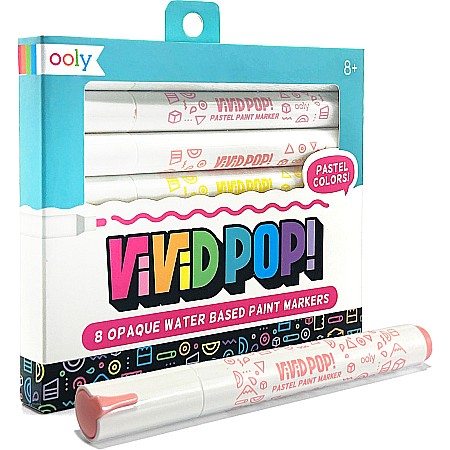 Vivid Pop! Water Based Paint Markers - Pastel