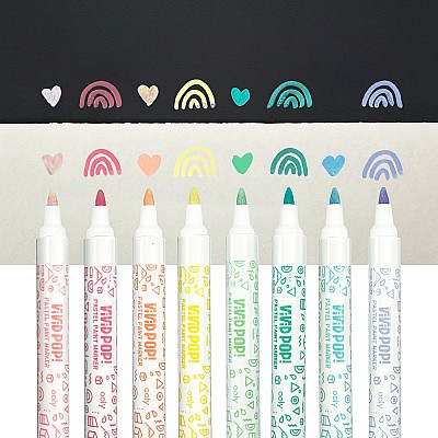 Vivid Pop! Water Based Paint Markers - Pastel