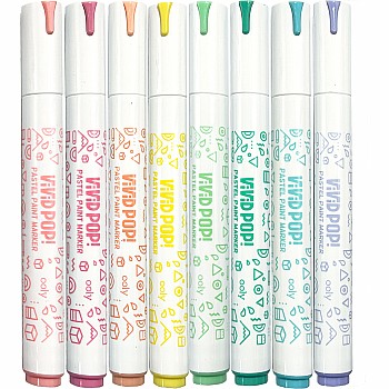 Vivid Pop! Water Based Paint Markers - Pastel