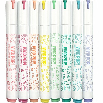 Vivid Pop! Water Based Paint Markers - Pastel