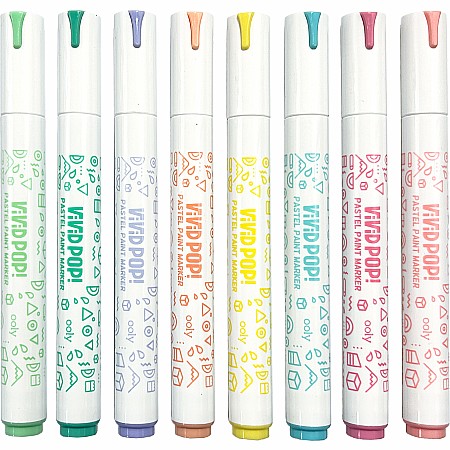 Vivid Pop! Water Based Paint Markers - Pastel