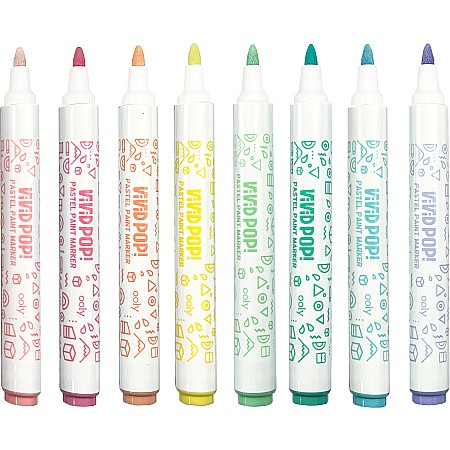 Vivid Pop! Water Based Paint Markers - Pastel