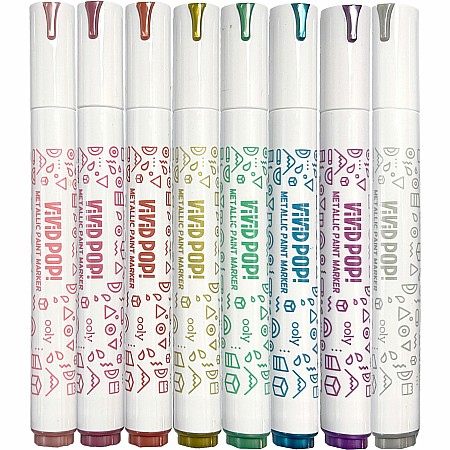 Vivid Pop! Water Based Paint Markers - Metallic