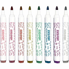 Vivid Pop! Water Based Paint Markers - Metallic