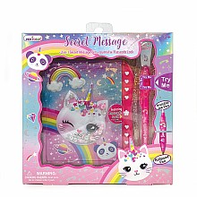 Caticorn 2-in-1 Secret Message Pen & Journal Set