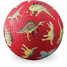 Dinosaurs Red Playground Ball 7"