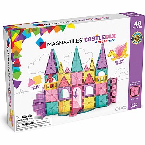 Magna-Tiles Castle DLX + MicroMAGS 48 Piece Set