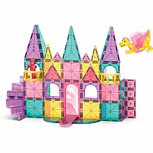 Magna-Tiles Castle DLX + MicroMAGS 48 Piece Set