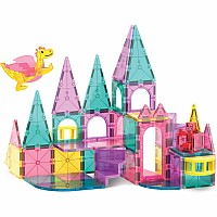 Magna-Tiles Castle DLX + MicroMAGS 48 Piece Set