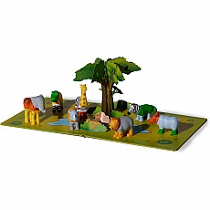 Mini Magnetic Mix or Match Jungle Animals Deluxe Set