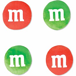 Milk Chocolate M&M's Holiday Mix Packaging Plush