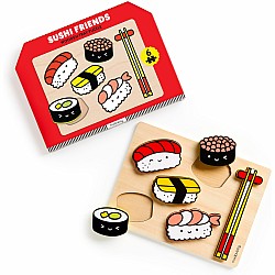 Sushi Friends Wooden Tray Puzzle