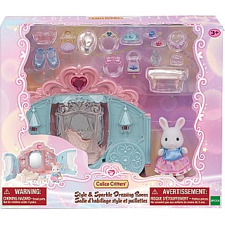 Calico Critters Style & Sparkle Dressing Room