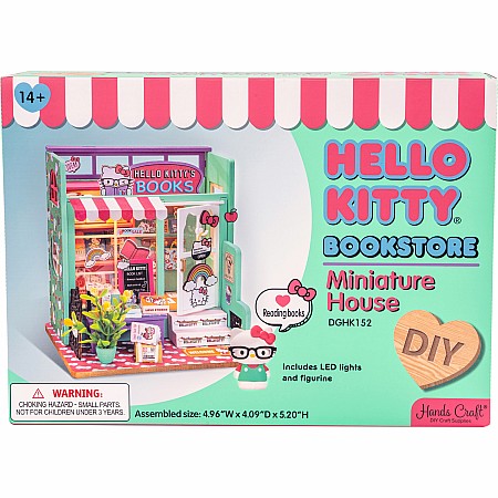 Hello Kitty Bookstore DIY Miniature House Kit