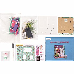 Hello Kitty Bookstore DIY Miniature House Kit