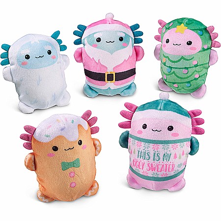 Bubble Stuffed Squishy Friends - A Very Axolotl Christmas