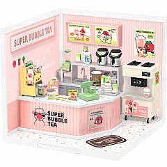 Super Creator Double Joy Bubble Tea DIY Miniature House Kit