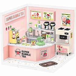 Super Creator Double Joy Bubble Tea DIY Miniature House Kit