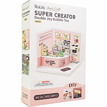 Super Creator Double Joy Bubble Tea DIY Miniature House Kit