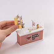 Super Creator Double Joy Bubble Tea DIY Miniature House Kit