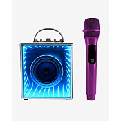 Pop Star Karaoke Set - Infinity Speaker and Wireless Microphone - Purple