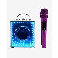 Pop Star Karaoke Set - Infinity Speaker and Wireless Microphone - Purple