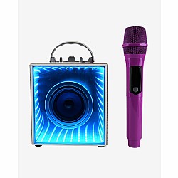 Pop Star Karaoke Set - Infinity Speaker and Wireless Microphone - Purple