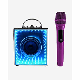 Pop Star Karaoke Set - Infinity Speaker and Wireless Microphone - Purple