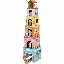 Tower House Stacking Game