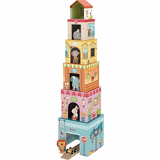 Tower House Stacking Game