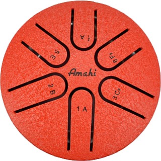 Red Steel Tongue Drum