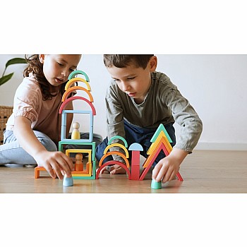 Rainbow Wooden Blocks