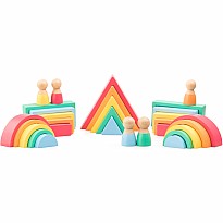 Rainbow Wooden Blocks