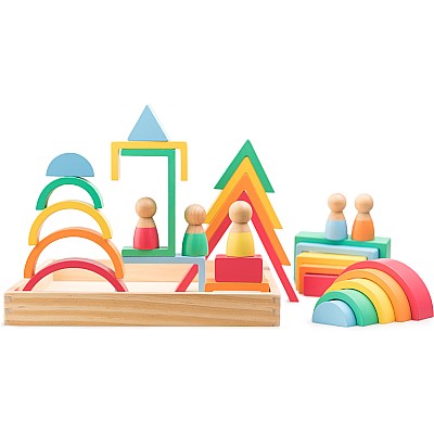 Rainbow Wooden Blocks