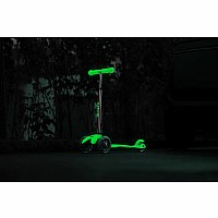 Micro Mini Deluxe Glow LED Plus Scooter - Icy Lime