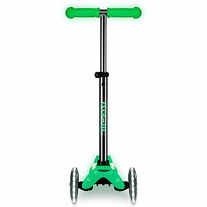 Micro Mini Deluxe Glow LED Plus Scooter - Icy Lime