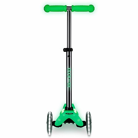 Micro Mini Deluxe Glow LED Plus Scooter - Icy Lime