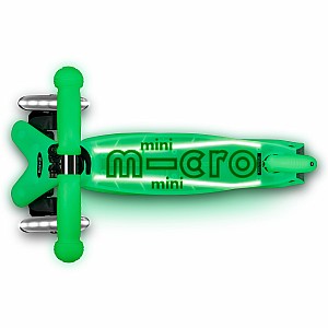 Micro Mini Deluxe Glow LED Plus Scooter - Icy Lime