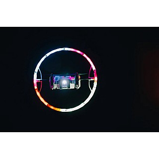 HaloSpin Rotating Light Ring Drone