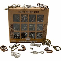 True Genius Ancient Metal Puzzles - 12 pc