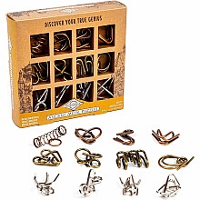 True Genius Ancient Metal Puzzles - 12 pc