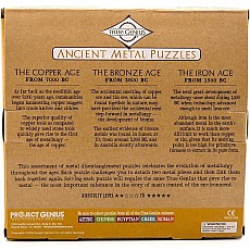 True Genius Ancient Metal Puzzles - 12 pc