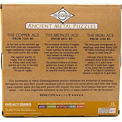 True Genius Ancient Metal Puzzles - 12 pc