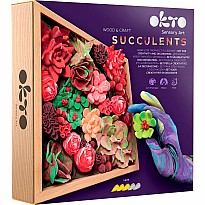 OKTO Sensory Art Wood & Craft Succulents Passion